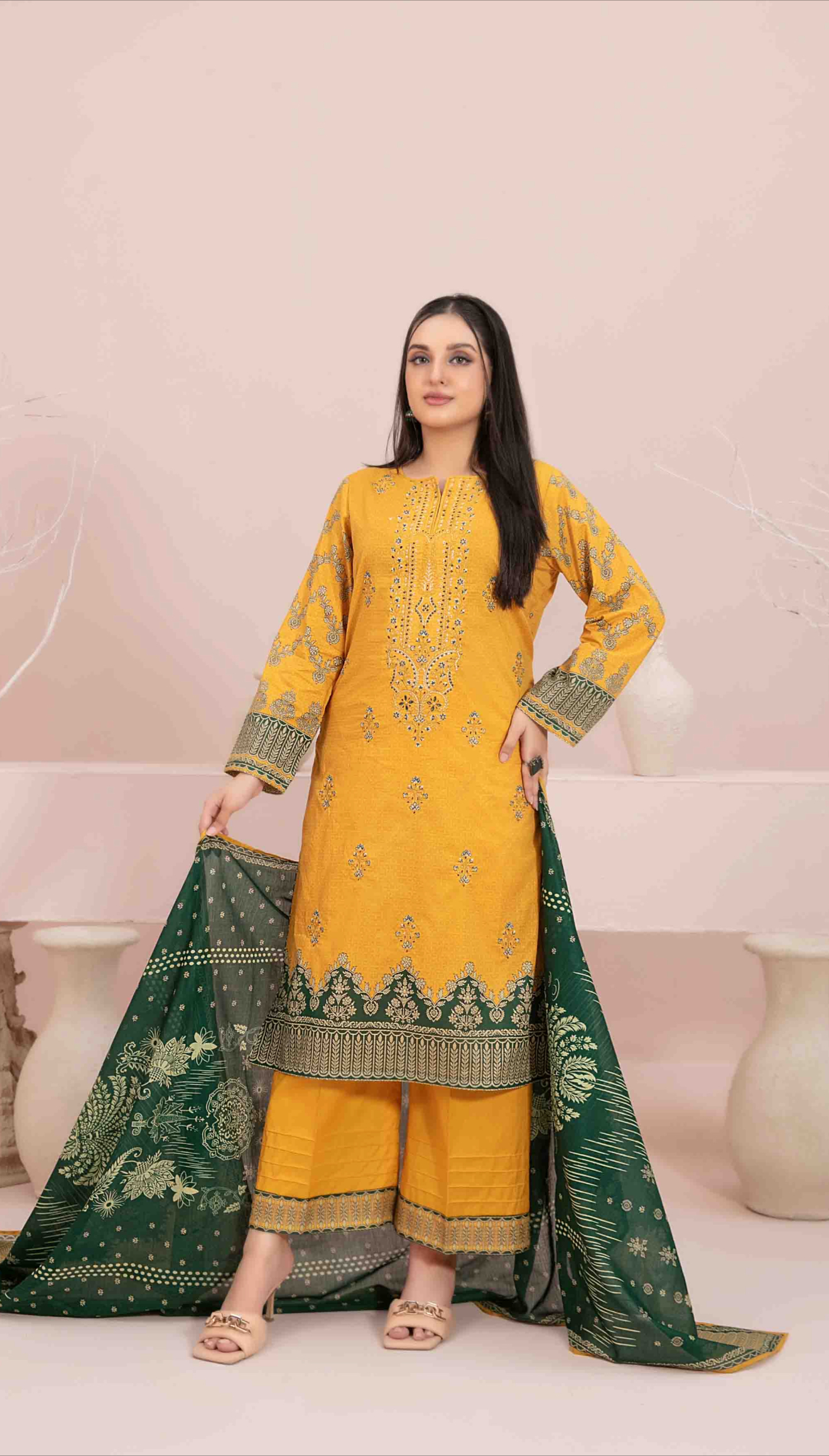 IMG_4059 Pakistani Sevil Vol 1 Lawn for Ladies – Premium Unstitched 3 Piece Suit - Image 1