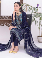 Horain Luxury Chiffon by Bin Hameed – Designer unstitched  3PC for Women - Image 2