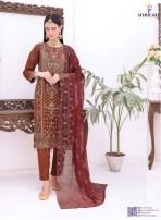 Horain Luxury Chiffon by Bin Hameed – Designer unstitched  3PC for Women - Image 2