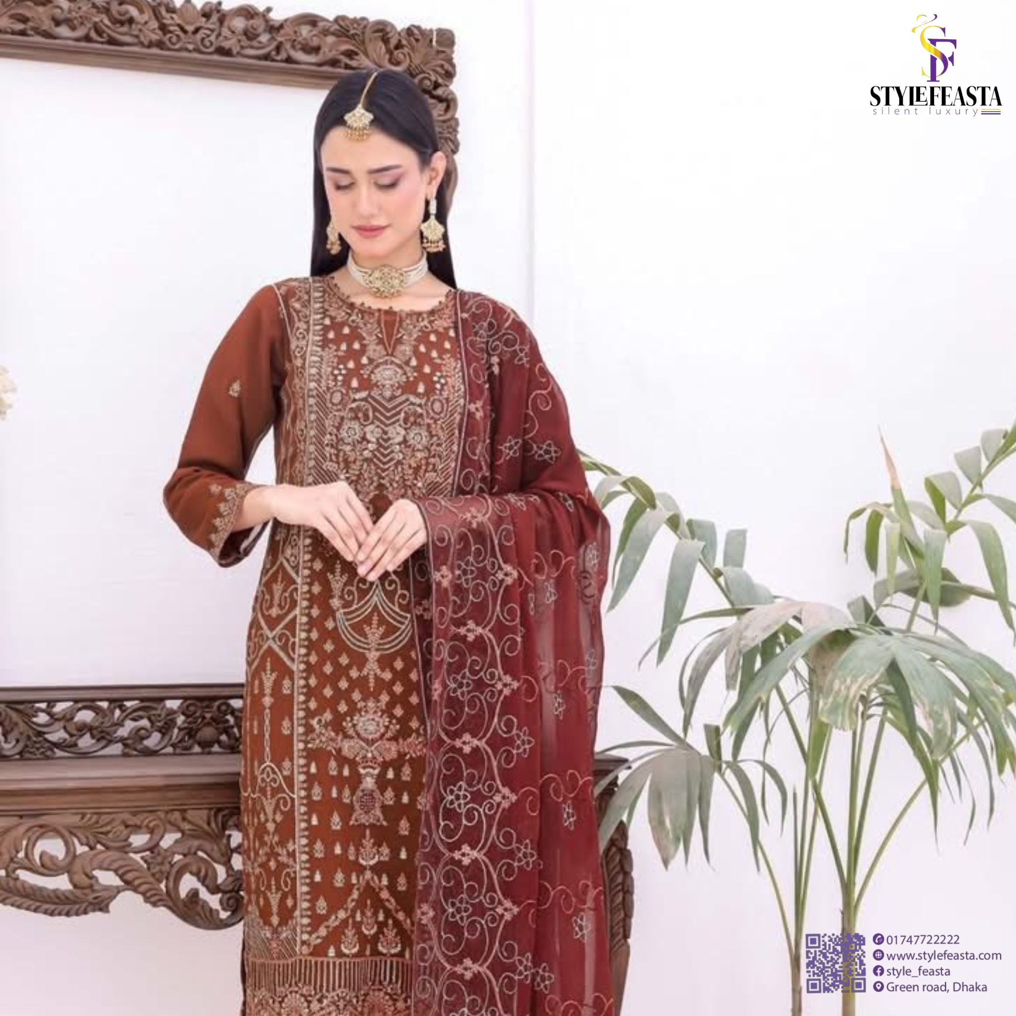 Untitled (2048 x 2048 px) (1500 x 2480 px) (2048 x 2048 px)-3 Horain Luxury Chiffon by Bin Hameed – Designer unstitched 3PC for Women - Image 1