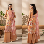 GullJee Rang Pasand Embroidered Lawn Collection – Premium Pakistani 3-Piece Dress - Image 3