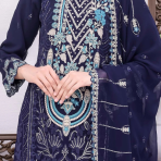 Horain Luxury Chiffon by Bin Hameed – Designer unstitched  3PC for Women - Image 4