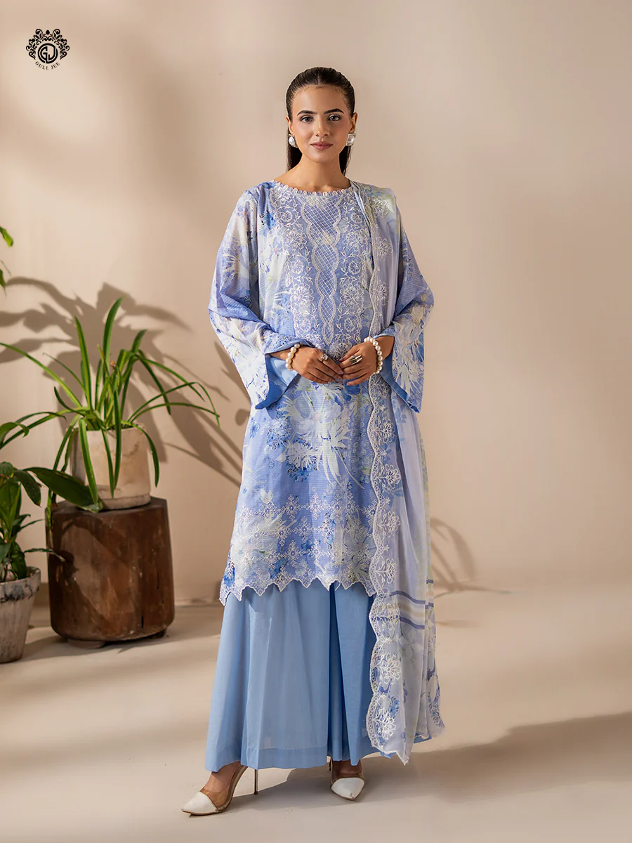 r7 Rang Pasand by GullJee Vol 15 – Luxury Digital Printed Embroidered Lawn Suit - Image 1