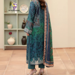 Morja by Guljii Pakistani Digital Printed Lawn Dress with Organza Lace - Image 3