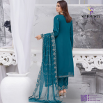 Inara Vol. 2 by Bin Hameed & Rana Arts – Premium Semi-Stitched Luxury Chiffon Suit - Image 2