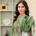 Morja by Guljii Pakistani Digital Printed Lawn Dress with Organza Lace