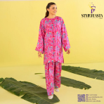 Zeya by Gullji – Premium 2 Piece Unstitched Digital Printed Shirt & Trouser