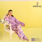 Zeya by Gullji – Premium 2 Piece Unstitched Digital Printed Shirt & Trouser - Image 3