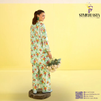 Zeya by Gullji – Premium 2 Piece Unstitched Digital Printed Shirt & Trouser - Image 2